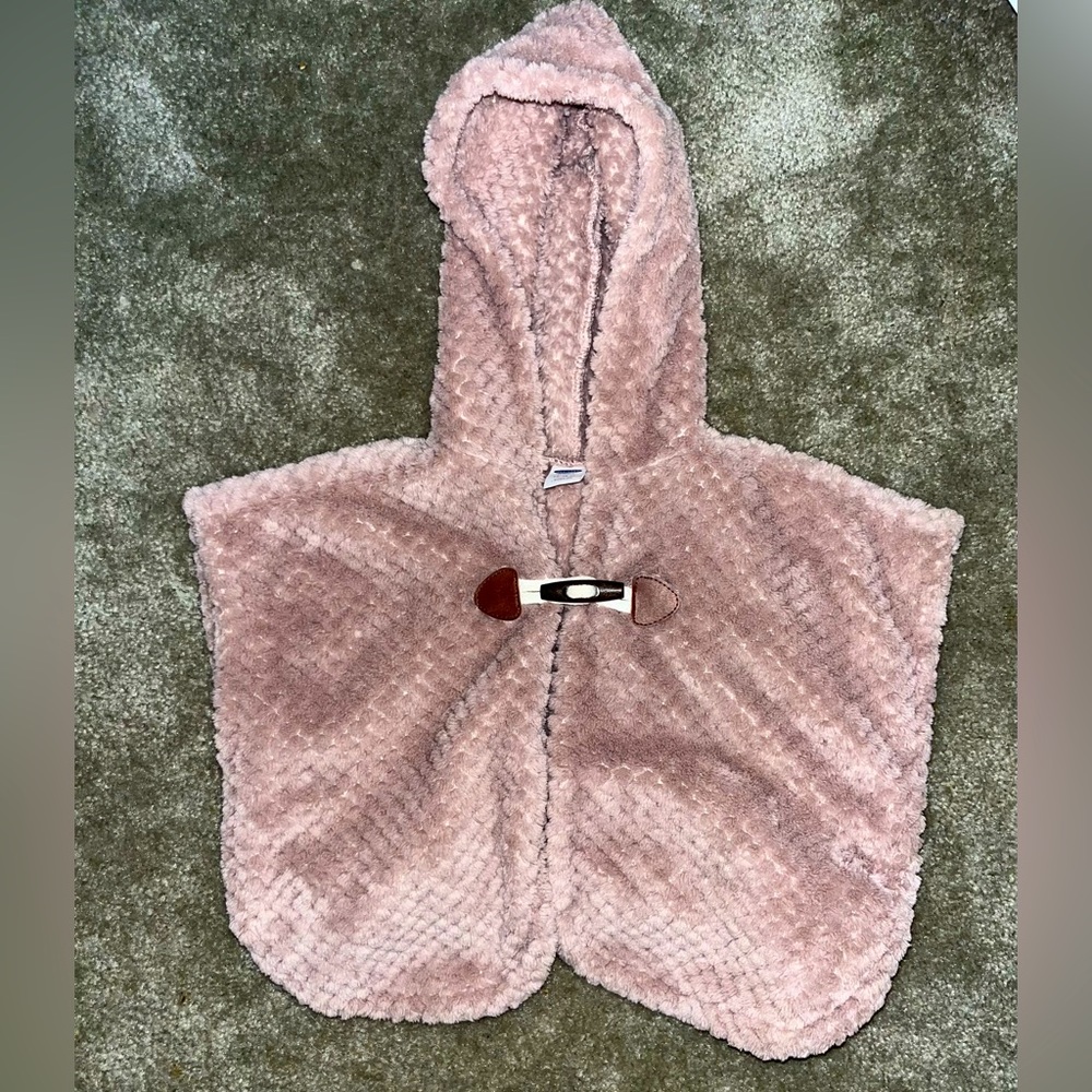 Old navy 12-18 month Warm kids/girls poncho/cape with hood.